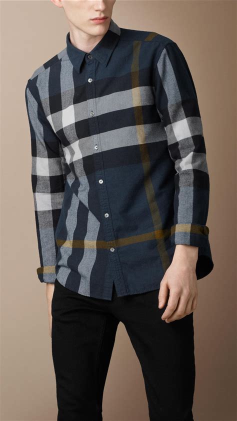 burberry brit plaid shirt|burberry tee shirts men.